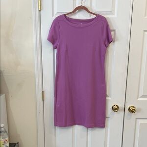 Talbots Lavender Short Sleeve Mini Dress